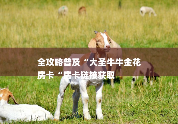 全攻略普及“大圣牛牛金花
房卡“房卡链接获取